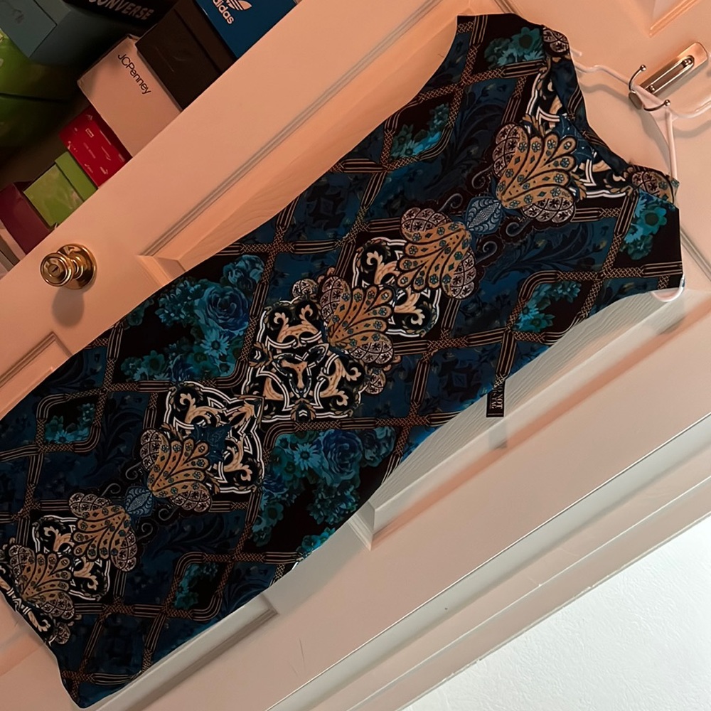 Brand new with tags turquoise & gold dress